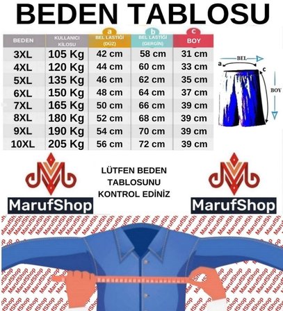 10 Adet Çoklu Paket Erkek Büyük Beden Redzone Likralı Bambu Boxer