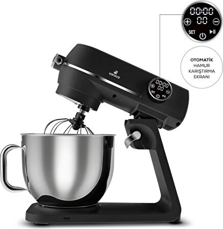 Karaca Multichef Artisan Digital Ekran 7 Litre Döküm Stand Mikser Siyah 1800w