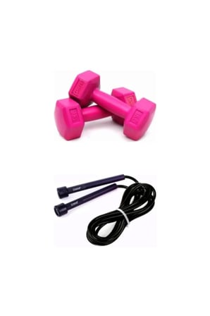 Dambıl Set 1 Kg*2 Adet Dambıll ,1 Adet  Atlama Ipi Hediyeli