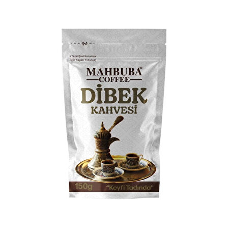 Mahbuba Kahve Misafir Seti Kahve Tepsi Hediyeli (Dibek, Menengiç ve Osmanlı Kahvesi - 3x150 Gr)