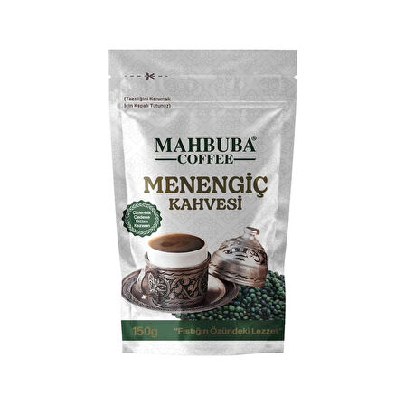 Mahbuba Kahve Misafir Seti Kahve Tepsi Hediyeli (Dibek, Menengiç ve Osmanlı Kahvesi - 3x150 Gr)