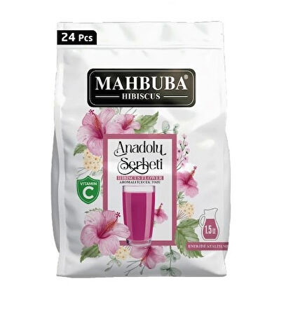 Mahbuba Anadolu Şerbeti Aromalı Soğuk Toz Içecek 24x11.2gr
