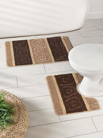 Banyo Paspası Silver Serenity U Tip 2’li Set