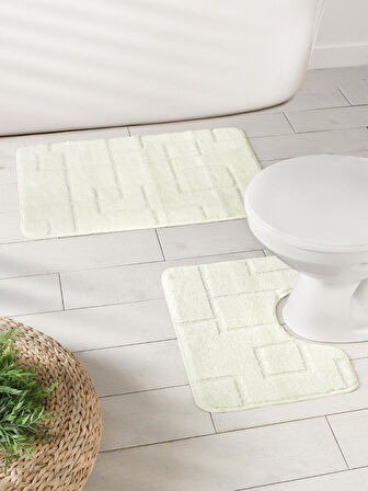 Banyo Paspası Silver Serenity U Tip 2’li Set