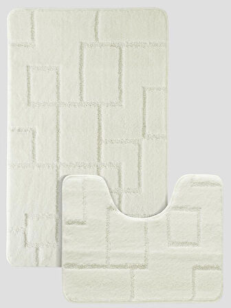 Banyo Paspası Silver Serenity U Tip 2’li Set