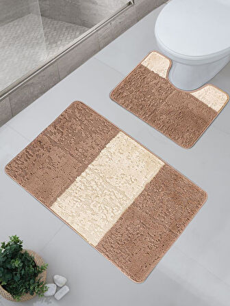 Banyo Paspası Silver Maldiv U Tip 2’li Set