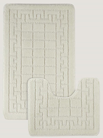 Banyo Paspası Silver Maldiv U Tip 2’li Set