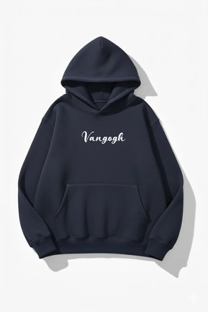Unisex Yumuşak Dokulu 3 İplik Vangogh Tasarım Baskılı Oversize Sweatshirt