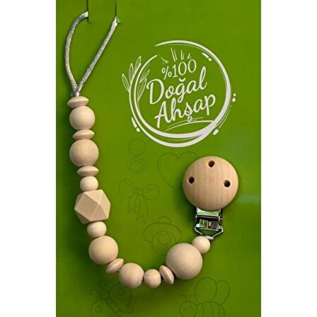 Baby Dycey baby dcey Doğal Ahşap Emzik Askısı