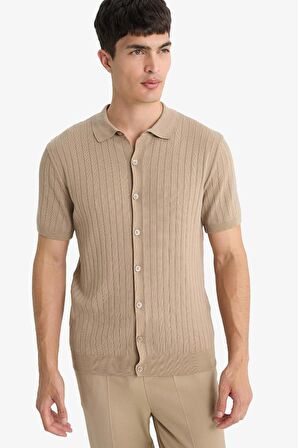 DeFacto Standart Fit Polo Yaka Triko Kısa Kollu Tişört E4603AX25SMBG129