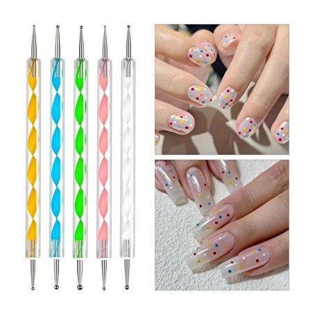 Nail Art Tırnak Süsleme Seti - Renkli Taşlar, Çizgi Bant, Törpü ve Nail Art Aksesuarları