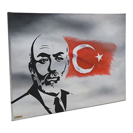 MEHMET AKİF ERSOY YAĞLI BOYA TABLO-5914