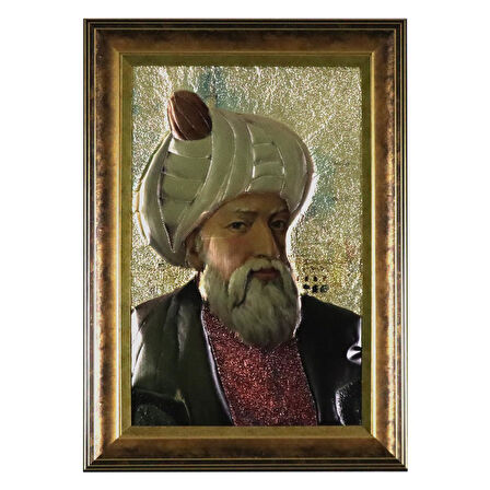 e38 EL İŞÇİLİĞİ ALİMİNYUM FOLYA KABARTMA TABLO 48 x 68 cm - 5930