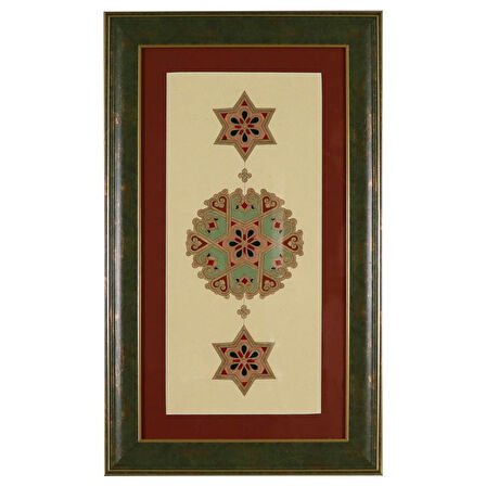 e38 EL İŞÇİLİĞİ TEZHİP TABLO  39 x 65 cm - 5942