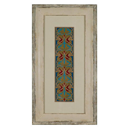 e38 EL İŞÇİLİĞİ TEZHİP TABLO  30 x 57 cm - 5944