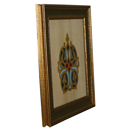 e38 EL İŞÇİLİĞİ TEZHİP TABLO  38 x 38 cm - 5946