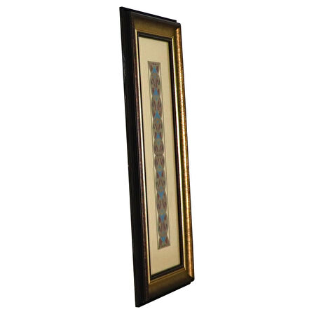 e38 EL İŞÇİLİĞİ TEZHİP TABLO  25 x 56 cm - 5947