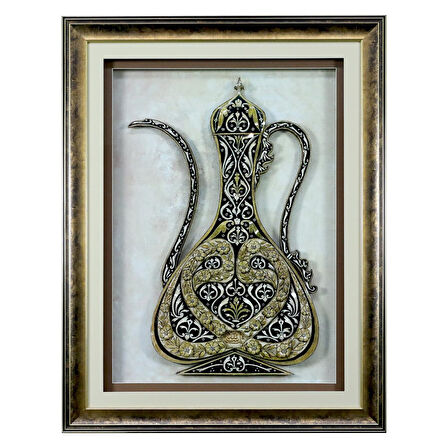 e38 EL İŞÇİLİĞİ KAĞIT RÖLYEF TABLO 85 x 65 cm - 5975