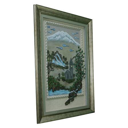 e38 EL İŞÇİLİĞİ KIRKYAMA KAYSERİ TEMALI TABLO 132x81 cm - 5981