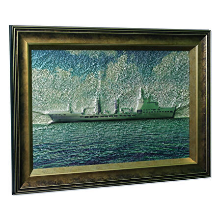 e38 EL İŞÇİLİĞİ ALİMİNYUM FOLYO KABARTMA TABLO DİMDEG 70x50 cm -6000