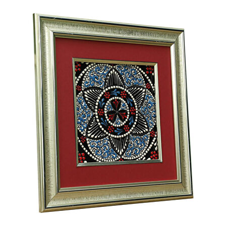 e38 EL İŞÇİLİĞİ ÇİNİ TABLO 34*34 CM - 6268