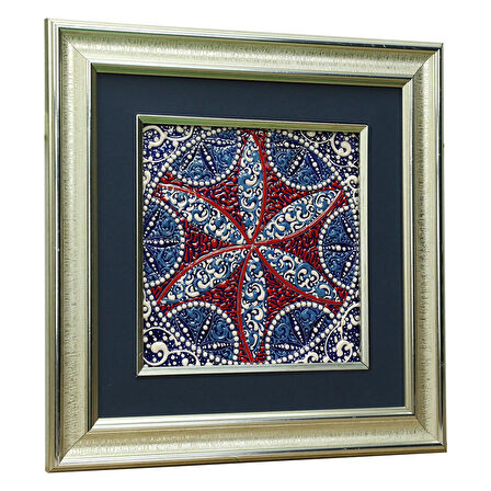 e38 EL İŞÇİLİĞİ ÇİNİ TABLO 34*34 CM - 6280