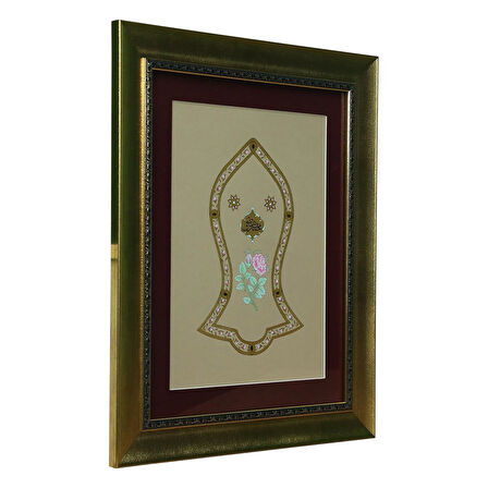 e38 EL İŞÇİLİĞİ TEZHİP TABLO 55x45 CM - 6320