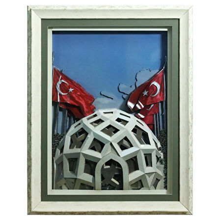 e38 EL İŞÇİLİĞİ  KAĞIT RÖLYEF TABLO 66x86 CM - 6347