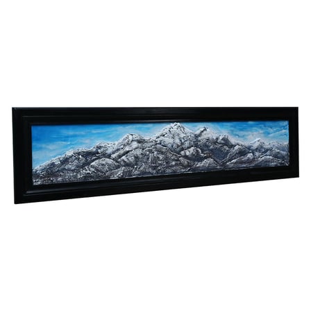 e38 EL İŞÇİLİĞİ ERCİYES TEMALI DEKORATİF RÖLYEF TABLO 33*131 CM - 6597