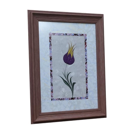e38 EL İŞÇİLİĞİ LALE EBRU TABLO 42*54 CM - 6609