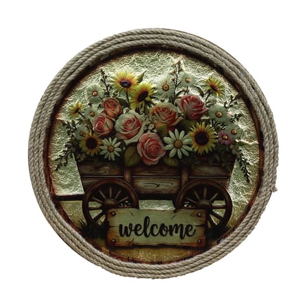 e38 EL İŞÇİLİĞİ FOLYO KABARTMA ÇİÇEKLİ TABLO 35*35 CM - 6613