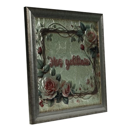e38 EL İŞÇİLİĞİ FOLYO KABARTMA TABLO 36*36 CM - 6632