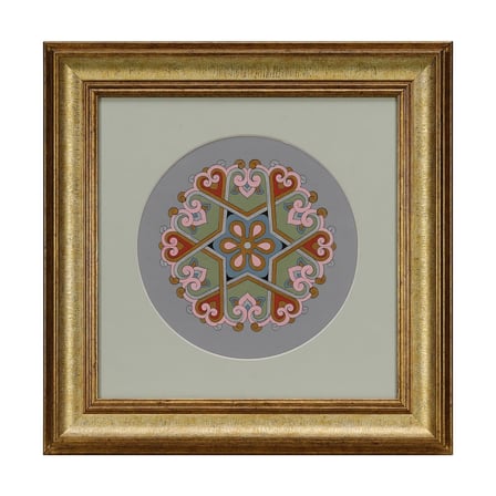 e38 EL İŞÇİLİĞİ KALEMİŞİ RUMİLİ MADOLYON TABLO 48*48 CM - 6640