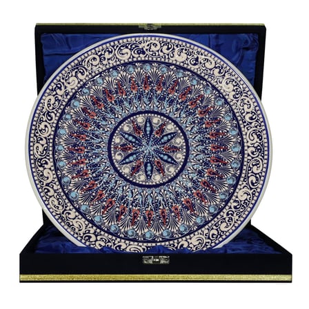 e38 EL İŞÇİLİĞİ ÇİNİ TABAK 30 CM - 6653