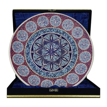 e38 EL İŞÇİLİĞİ ÇİNİ TABAK 30 CM - 6654