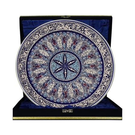 e38 EL İŞÇİLİĞİ ÇİNİ TABAK 30 CM - 6655