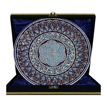 e38 EL İŞÇİLİĞİ ÇİNİ TABAK 25 CM - 6658