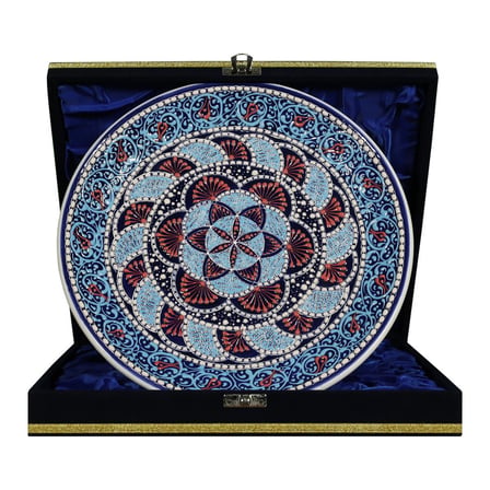 e38 EL İŞÇİLİĞİ ÇİNİ TABAK 25 CM - 6659
