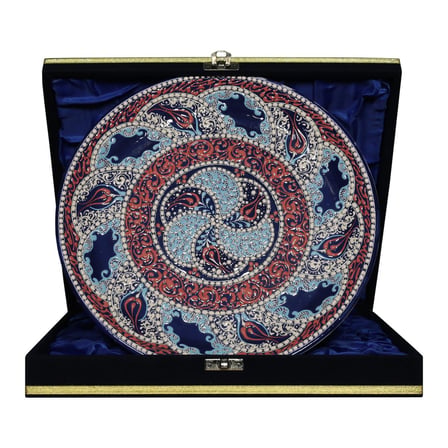 e38 EL İŞÇİLİĞİ ÇİNİ TABAK 25 CM - 6661