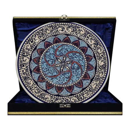 e38 EL İŞÇİLİĞİ ÇİNİ TABAK 25 CM - 6663