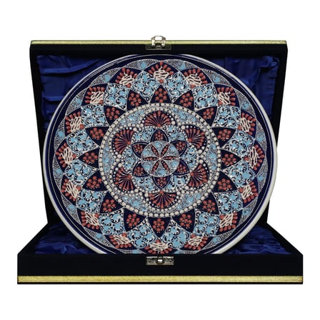 e38 EL İŞÇİLİĞİ ÇİNİ TABAK 25 CM - 6664
