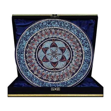e38 EL İŞÇİLİĞİ ÇİNİ TABAK 25 CM - 6667