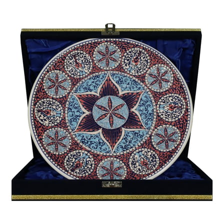e38 EL İŞÇİLİĞİ ÇİNİ TABAK 25 CM - 6672