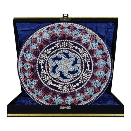 e38 EL İŞÇİLİĞİ ÇİNİ TABAK 25 CM - 6675
