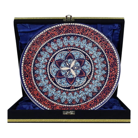 e38 EL İŞÇİLİĞİ ÇİNİ TABAK 25 CM - 6678