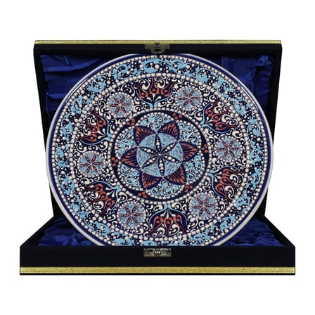 e38 EL İŞÇİLİĞİ ÇİNİ TABAK 25 CM - 6680