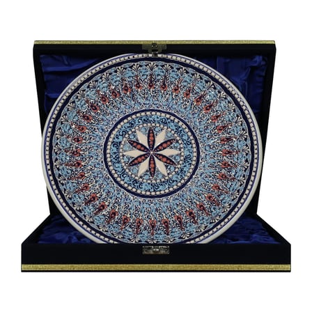 e38 EL İŞÇİLİĞİ ÇİNİ TABAK 25 CM - 6681