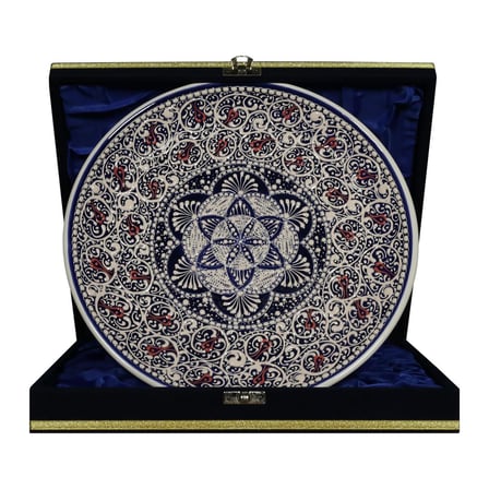 e38 EL İŞÇİLİĞİ ÇİNİ TABAK 25 CM - 6685