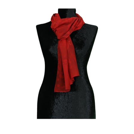 e38 EL İŞÇİLİĞİ KADIN RENKLİ EBRU FULAR 175*35 cm-6708