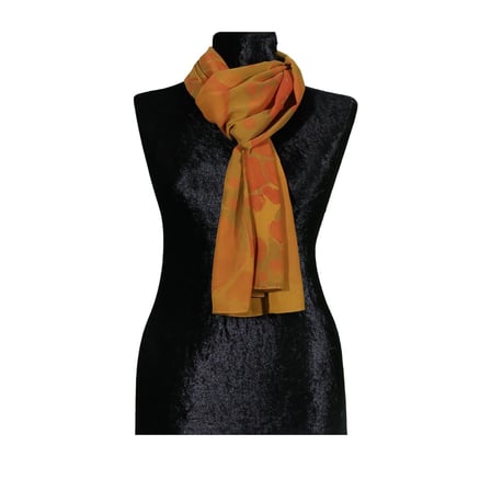 e38 EL İŞÇİLİĞİ KADIN RENKLİ EBRU FULAR 175*35 cm-6710